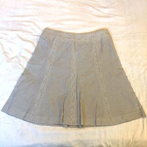 Talbots Pleated Stripped Skirt Petite